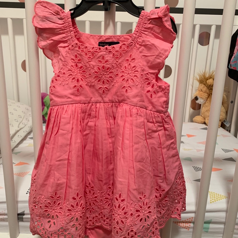 Baby Gap Pink Dress w/ Bloomers - size 6-12 months